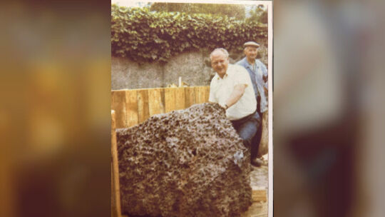 Der Meteorit sorgte vor mehr als 50 Jahre für Aufsehen in der Vulkanstadt Mendig.