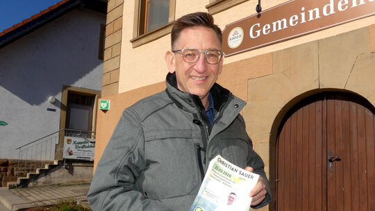 Christian Sauer (50) aus Kreimbach-Kaulbach möchte Bürgermeister der VG Lauterecken-Wolfstein werden. Bei seiner Tour durch die