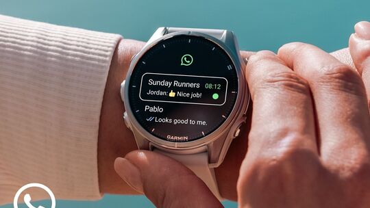 WhatsApp auf einer Garmin-Smartwatch