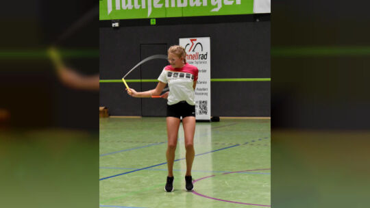 Jolina-Eline Lorenz vom TuS mackenrodt erlebt am Wochenende in Ellwangen ihre Premiere bei einer Deutschen Meisterschaft im Rope