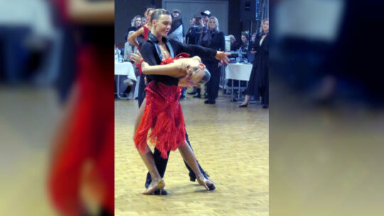 Tanzten ins Finale der deutschen U21-Meisterschaft: Felix Reimann und Polina Fast vom TSC Crucenia Bad Kreuznach.
