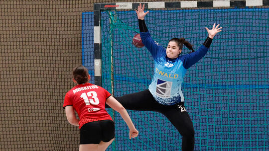 Nina Schmall, Torfrau des HSV Sobernheim, wechselt im Sommer zur HSG Hunsrück. Am Samstag (20 Uhr) kommt es zum Duell Sobernheim