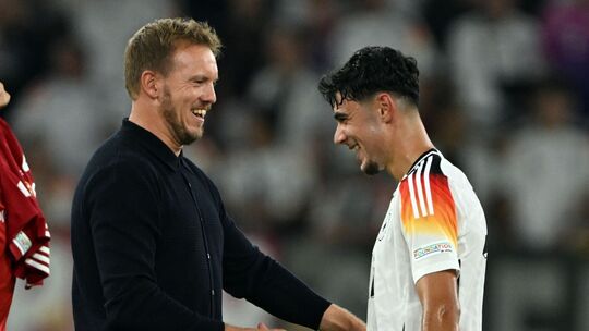 Julian Nagelsmann und Aleksandar Pavlovic Julian Nagelsmann und Aleksandar Pavlovic