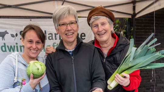 Regionales Gemüse und vieles mehr gab es beim Selbstversorgermarkt.