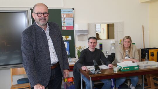 Peter Moskopp, CDU-Kandidat im Wahlkreis 10, bei der Wahl am Sonntag.