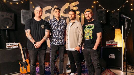 Die wieder vereinten Musiker von Face Down Stereo (von links): Michael Kiesch, Markus Schuh, Michael Landsmann und Chris Bozet.