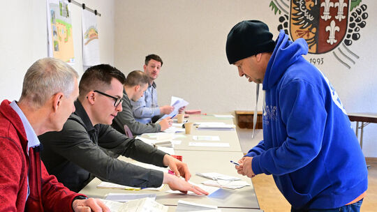 Auch im Dernauer Bürgerhaus war ein Wahllokal eingerichtet.
