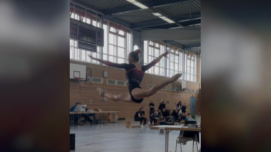 Charlotte Köhler vom SV Niederwörresbach gewann bei der Gau-Einzelmeisterschaft eine Silbermedaille für die KTV Nahetal-Niederwö