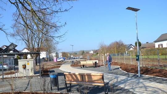 Der "Park Am Alten Mühlengraben", der am kommenden Samstag offiziell seiner Bestimmung übergeben wird, lädt allemal zum Verweile