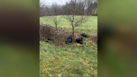 Illegal entsorgte Auforeifen