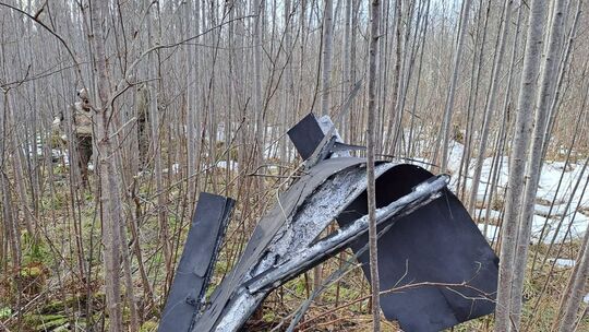 Drohne stürzt in Lettland ab
