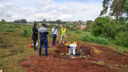 Massengrab in Kenia Massengrab in Kenia