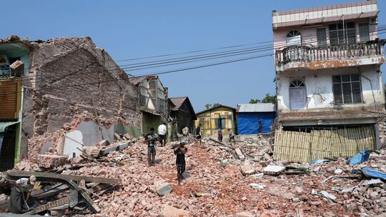 Ein Jahr nach Erdbeben in Myanmar