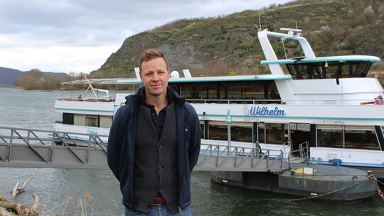 Mark Gilles, einer der Geschäftsführer des Personenschiffahrtsbetriebs Gilles aus Vallendar.