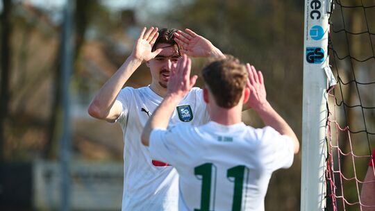 Mülheim-Kärlichs 14-Tore-Mann Martin Jacobs (hinten) und sein Offensivpartner Paul Heuser (acht Treffer) hatten zuletzt zweimal