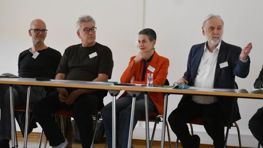 Freuten sich über die große Resonanz unter den Kulturschaffenden, die sie zum Runden Tisch nach Nassau eingeladen hatten (von re Freuten sich über die große Resonanz unter den Kulturschaffenden, die sie zum Runden Tisch nach Nassau eingeladen hatten (von re