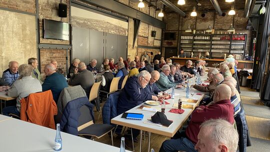 Überaus gut besucht war das Frühjahrstreffen der IG Metall-Senioren im Kulturwerk Wissen.