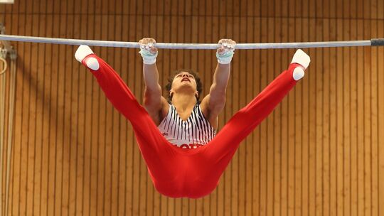 Nicht nur am Reck präsentierte sich der Koblenzer Elias Jaffer in Topform.