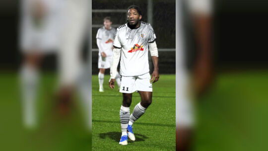 Mendigs Stürmer Brice Braquin Mitel musste beim 0:4 in Wittlich nur 63 Minuten "gehen", er wurde geschont für das wichtige Kelle