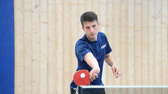 Jan Hendrik Baltzer kam mit dem VfL Nastätten gegen die Nistertaler Reserve nicht über ein Remis hinaus.