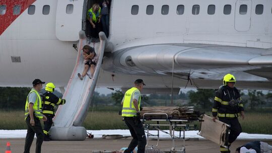 Flugzeug-Evakuierung