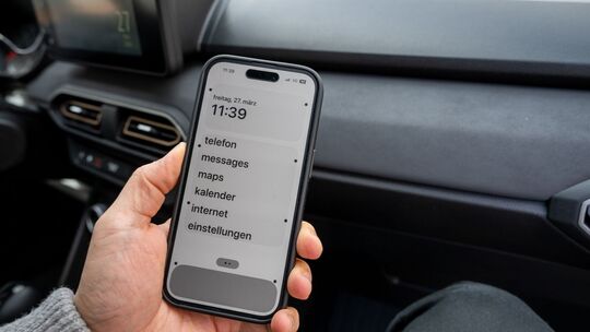 «Vehicle Motion Cues» auf einem iPhone