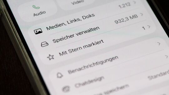 Speicherplatz eines WhatsApp-Chats