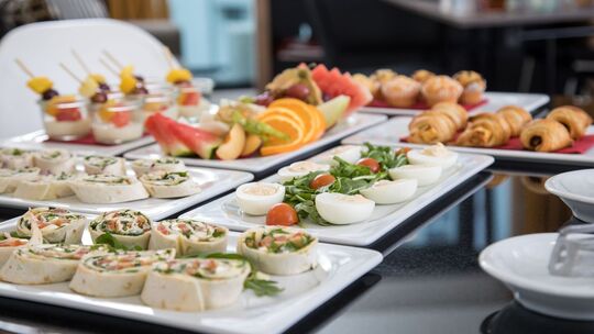 Buffet im Hotel