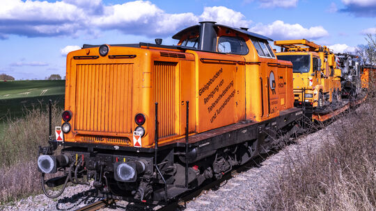 In der vergangenen Woche war der sogenannte Spülzug auf den Gleisen der Hunsrückquerbahn zu beobachten, wie hier bei Argenthal.