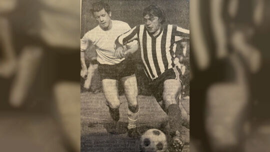 Fritz Röhrig (rechts) war einfach ein Klasse-Fußballer und als solcher auch bei Vereinen außerrhaalb Idar-Obersteins begehrt.