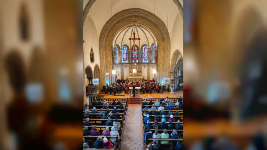 Die katholischen Kirche in Kirchenbollenbach war gut besucht.