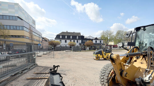 Das Berninger-Gelände mitten in Neuwied dient demnächst als Parkplatz beim Gartenmarkt.