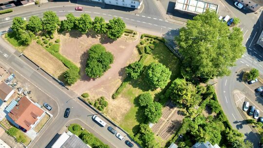 Das Kessel'sche Gelände in Bad Sobernheim aus der Luft. Die Stadt wünscht sich auf diesem Grundstück ein Hotel, doch das Projekt
