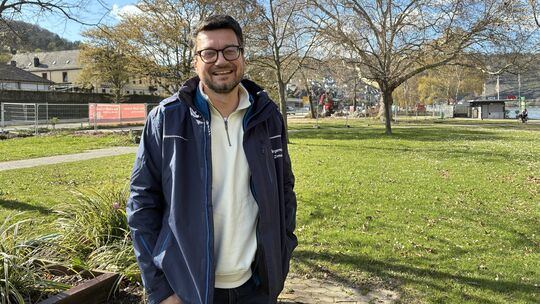 Jan Zimmer, Bürgermeister von Oberwesel, freut sich auf die anstehende Neugestaltung des Rheinufers.