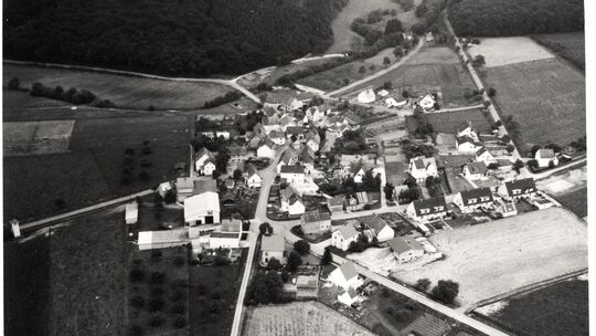Dieses Luftbild von Oberhaid stammt aus den 1960er-Jahren.
