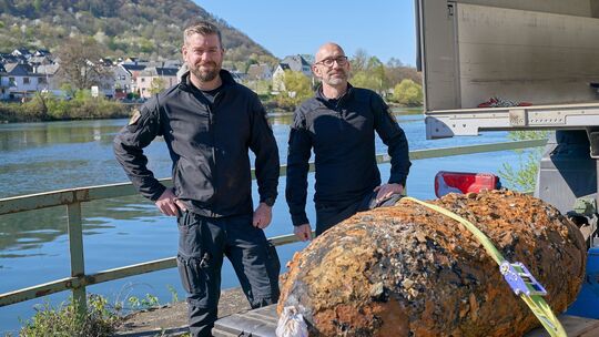 Entschärfung einer 500-Kilo-Weltkriegs-Bombe in Koblenz Entschärfung einer 500-Kilo-Weltkriegs-Bombe in Koblenz