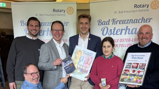 Freuen sich über eine rundum gelungene Oster-Aktion: Matthias Lorenz (von links) Thomas Behr, Klaus Dieter Dreesbach, Benjamin G