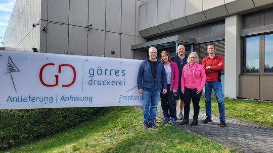 Dietmar Macherey (von links), Britta Grönke, Roy Franz, Claudia Künster und Thomas Dörr vom Betriebsrat haben für die Weiterführ