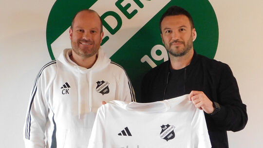 Trainer Christian Kaiser (links) wird in der kommenden Saison von Ilir Malici (rechts) unterstützt. Aktuell noch für den FC Koso
