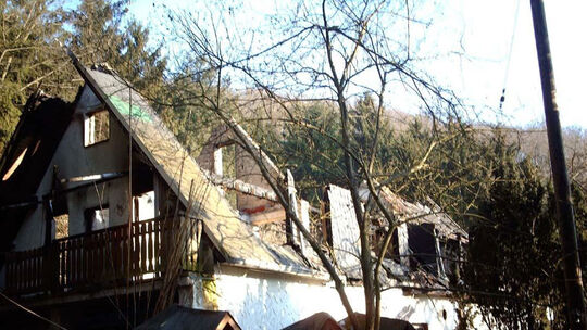 So sah das „Minz" nach dem Feuer im Jahr 2007 aus.