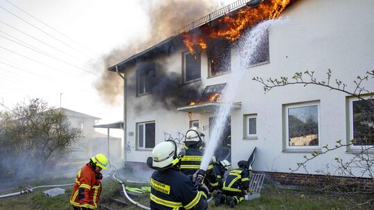 Brand Leerstand Straßburgkaserne 7. April 2020