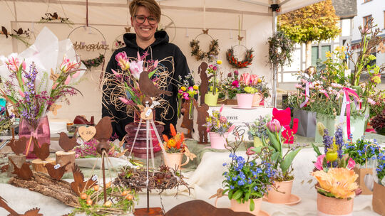 Als "Blattwerk" bietet Floristin Christina Kneip stilvolle Blumendekorationen an.