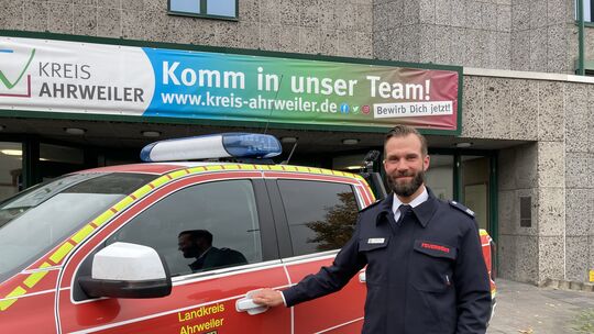 David Nöldeke ist seit 1. August 2025 Leiter der Stabsstelle Brand- und Katastrophenschutz im Kreis Ahrweiler.