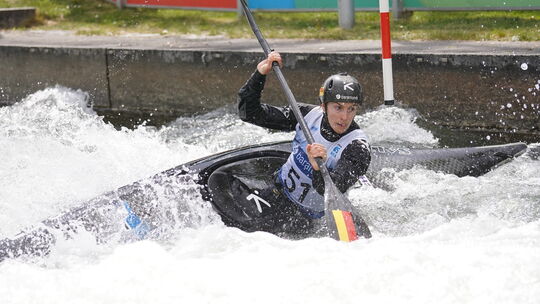 Einmal mehr eine Klasse für sich im wilden Wasser: Ricarda Funk vom KSV Bad Kreuznach.