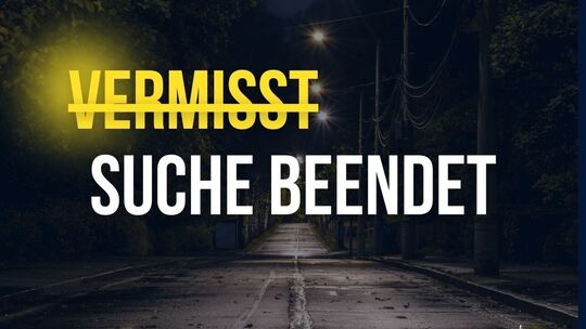 Symbolfoto Vermisstensuche beendet