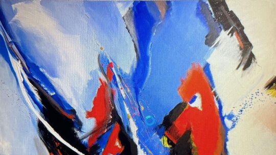 Zu den Werken, die am 26. April im Stöffel für den guten Zweck versteigert werden, gehört auch dieses von Margit Goeltzer, "Torn Zu den Werken, die am 26. April im Stöffel für den guten Zweck versteigert werden, gehört auch dieses von Margit Goeltzer, "Torn