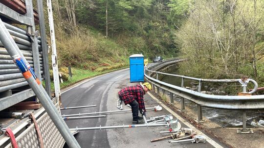 Zu Wochenbeginn starteten auf einem Streckenabschnitt der L 202 zwischen Treis-Karden und dem Kloster Engelport wichtige Instand
