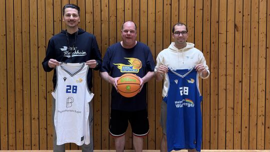 Das neue Trainer-Trio des BBC Horchheim: Marko Sutalo, Mark Gottschalk und Louis Bode.