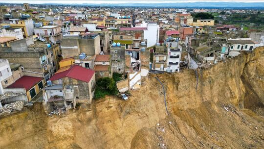 Erdrutsch in Sizilien Erdrutsch in Sizilien