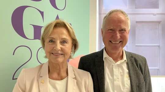 Rita Lanius-Heck und Gilbert Laquai stecken mit ihrer Vorfreude auf die Buga 2029 schnell an.